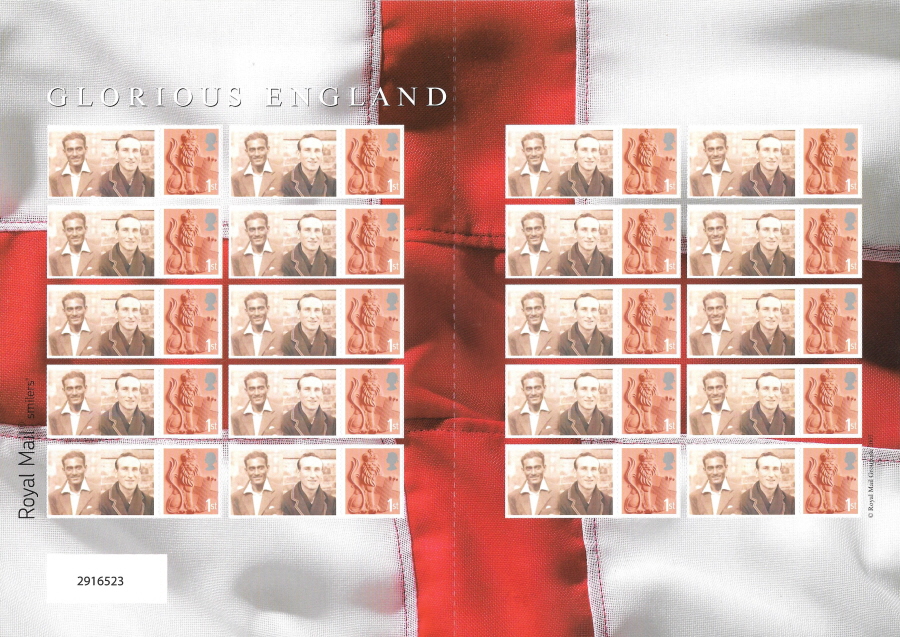 (image for) TS-331 2008 England vs India First Test Match Themed Smilers Sheet