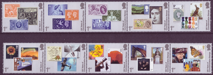 (image for) SG(TBC) 2024 100 Years of Commemorative Stamps unmounted mint set of 10