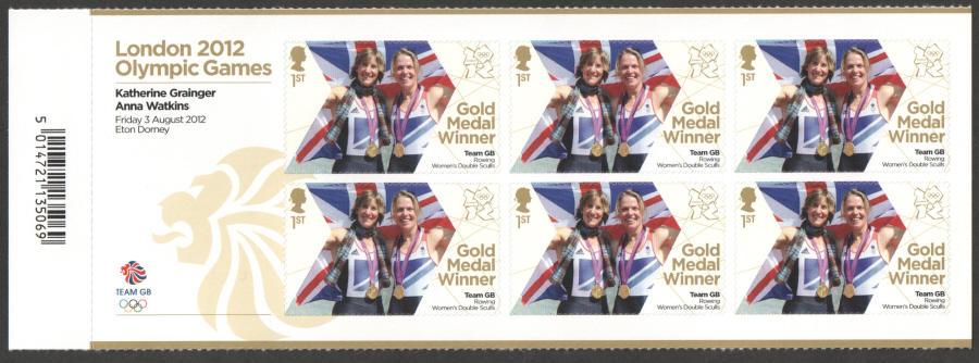 (image for) SG3347a Grainger & Watkins London 2012 Olympic Gold Medal Winner Miniature Sheet - Click Image to Close