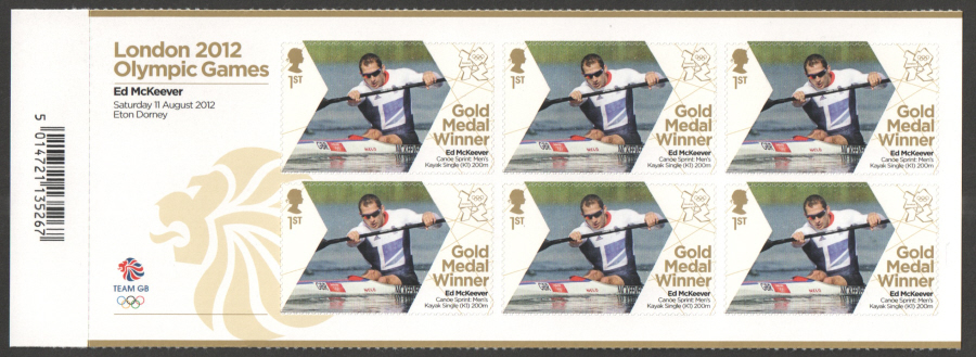(image for) SG3367a Ed McKeever London 2012 Olympic Gold Medal Winner Miniature Sheet