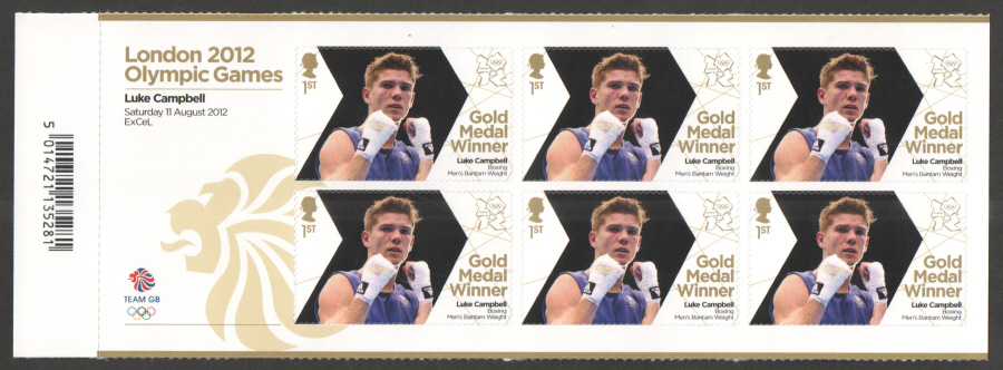 (image for) SG3369a Luke Campbell London 2012 Olympic Gold Medal Winner Miniature Sheet - Click Image to Close
