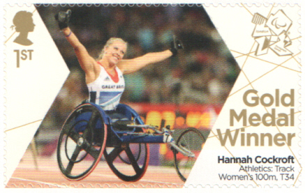 (image for) SG3375 Hannah Cockroft London 2012 Paralympic Gold Medal Winner stamp