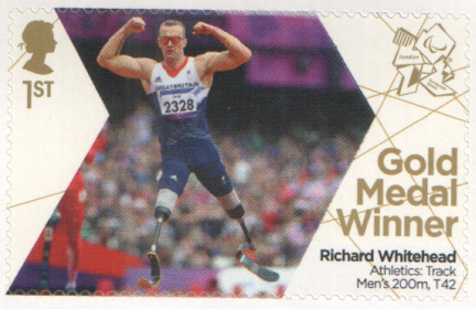 (image for) SG3377 Richard Whitehead London 2012 Paralympic Gold Medal Winner stamp