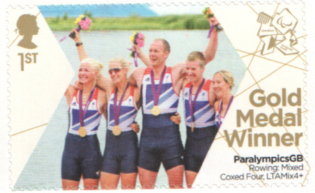 (image for) SG3381 Relph, Riches, Roe, Smith & Van Den Broecke London 2012 Paralympic Gold Medal Winner stamp