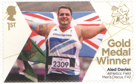 (image for) SG3382 Aled Davies London 2012 Paralympic Gold Medal Winner stamp