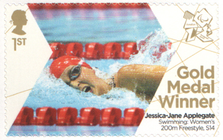 (image for) SG3384 Jessica-Jane Applegate London 2012 Paralympic Gold Medal Winner stamp - Click Image to Close