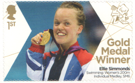 (image for) SG3388 Ellie Simmonds London 2012 Paralympic Gold Medal Winner stamp