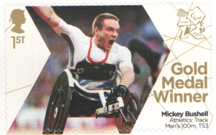 (image for) SG3389 Mickey Bushell London 2012 Paralympic Gold Medal Winner stamp - Click Image to Close