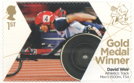 (image for) SG3393 David Weir London 2012 Paralympic Gold Medal Winner stamp - Click Image to Close