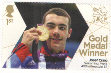 (image for) SG3399 Josef Craig London 2012 Paralympic Gold Medal Winner stamp - Click Image to Close