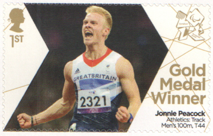 (image for) SG3402 Jonnie Peacock London 2012 Paralympic Gold Medal Winner stamp - Click Image to Close