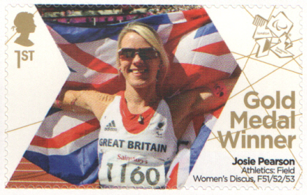 (image for) SG3403 Josie Pearson London 2012 Paralympic Gold Medal Winner stamp