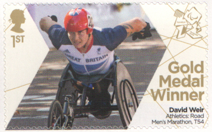 (image for) SG3405 David Weir London 2012 Paralympic Gold Medal Winner stamp