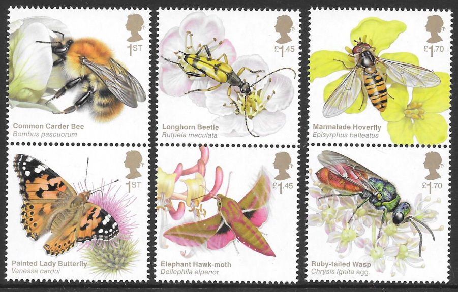 SG4428 / 33 2020 Brilliant Bugs unmounted mint set of 6