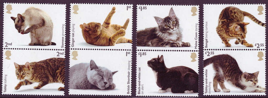 SG(TBC) 2022 Cats unmounted mint set of 8