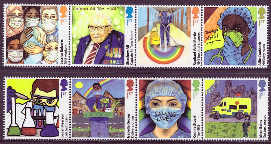 (image for) SG4643 / 50 2022 Heroes of the Covid Pandemic unmounted mint set of 8