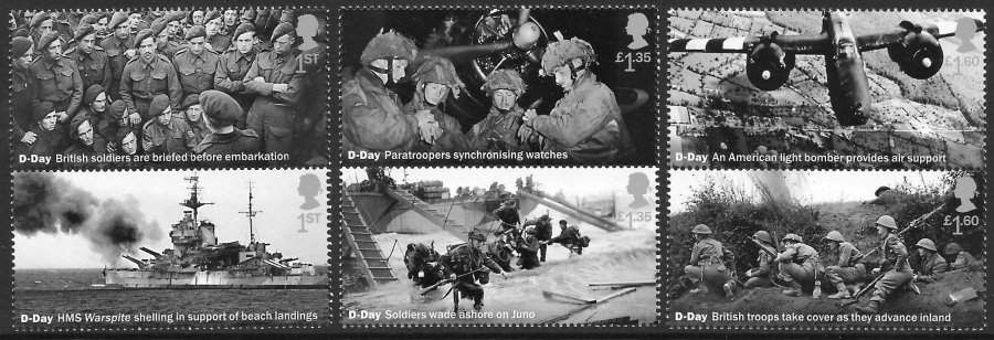 (image for) SG4230 / 35 2019 D-Day 75th Anniversary unmounted mint set of 6 - Click Image to Close