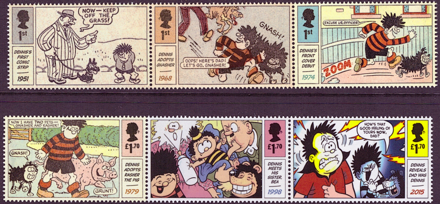 (image for) SG4533 / 38 2021 Dennis & Gnasher unmounted mint set of 6 - Click Image to Close