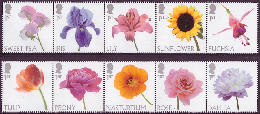 (image for) SG5000 / 09 2023 Flowers unmounted mint set of 10