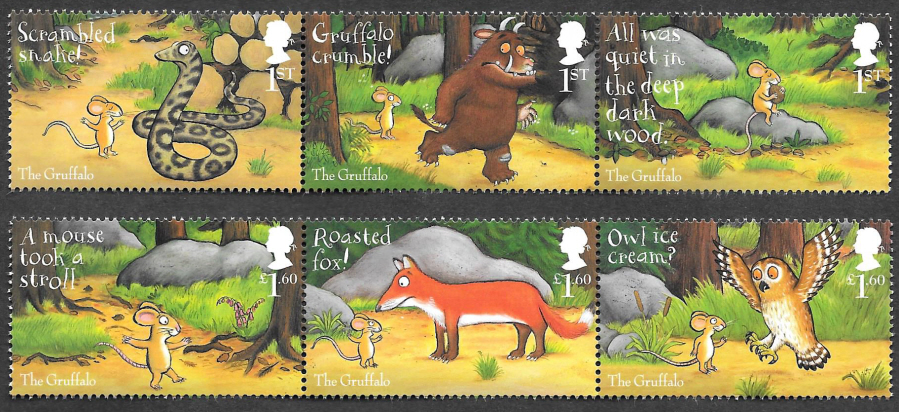 (image for) SG4276 / 81 2019 The Gruffalo unmounted mint set of 6 - Click Image to Close