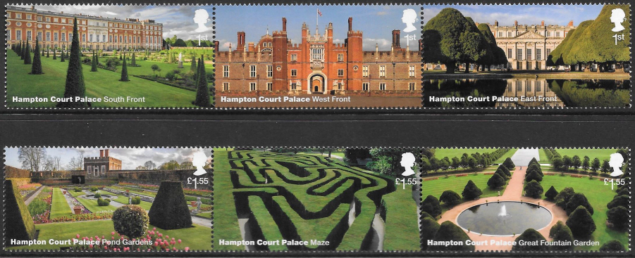 (image for) SG4109 / 4114 2018 Hampton Court Palace unmounted mint set of 6 - Click Image to Close