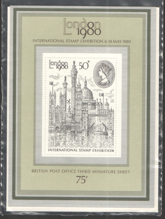 (image for) MS1119 London 1980 Stamp Exhibition Royal Mail Miniature Sheet
