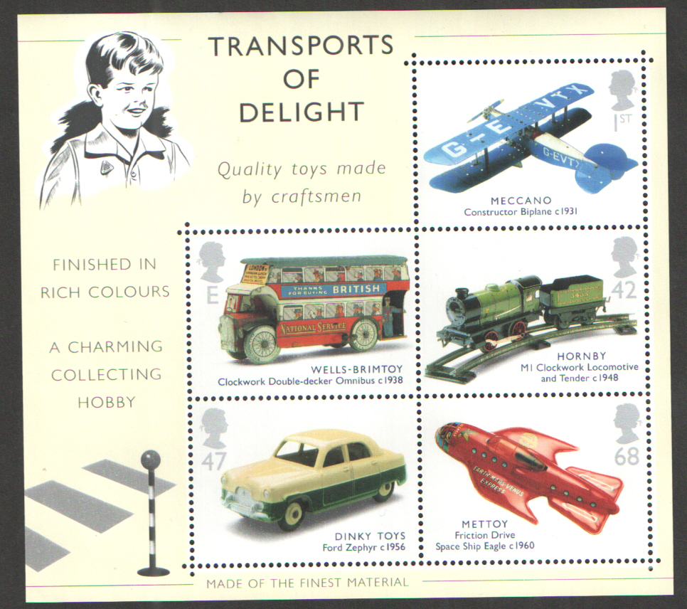 (image for) MS2402 2003 Classic Transport Toys Royal Mail Miniature Sheet