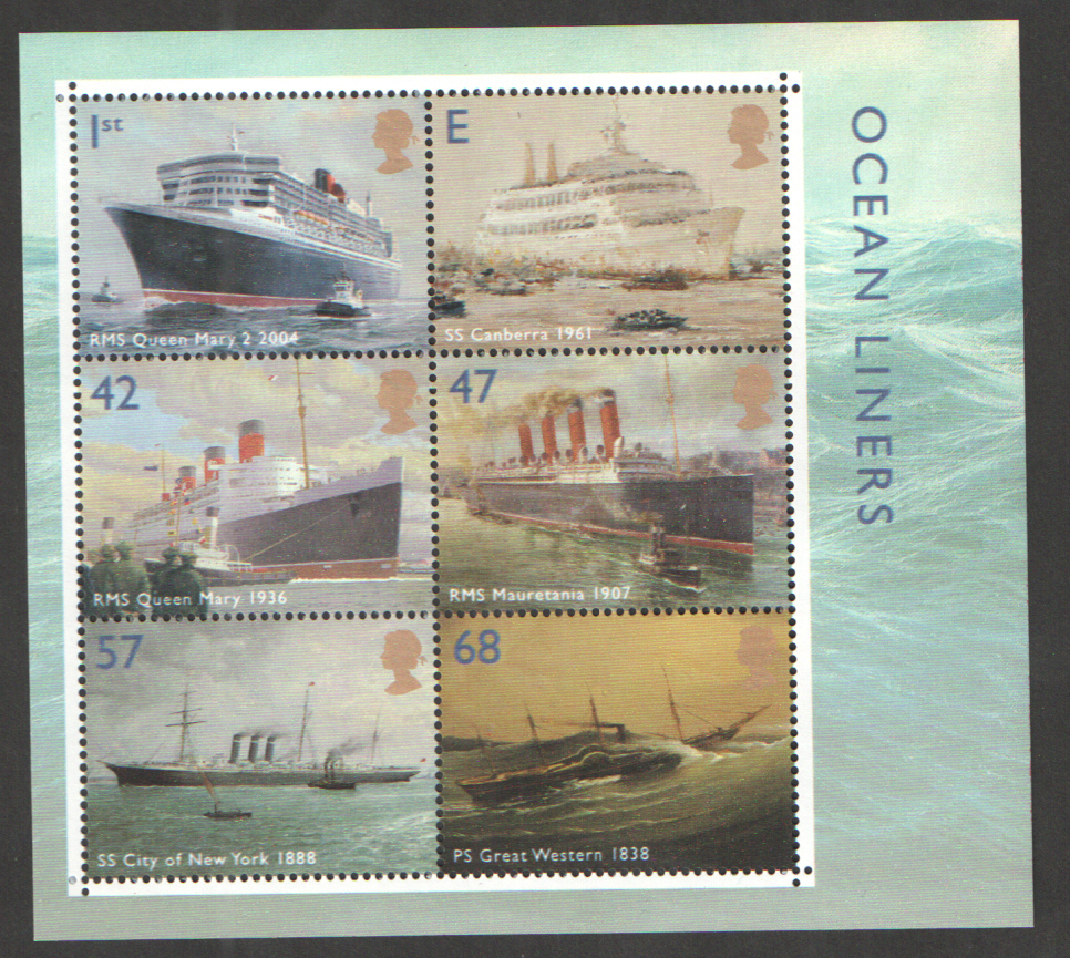 (image for) MS2454 2004 Ocean Liners Royal Mail Miniature Sheet - Click Image to Close