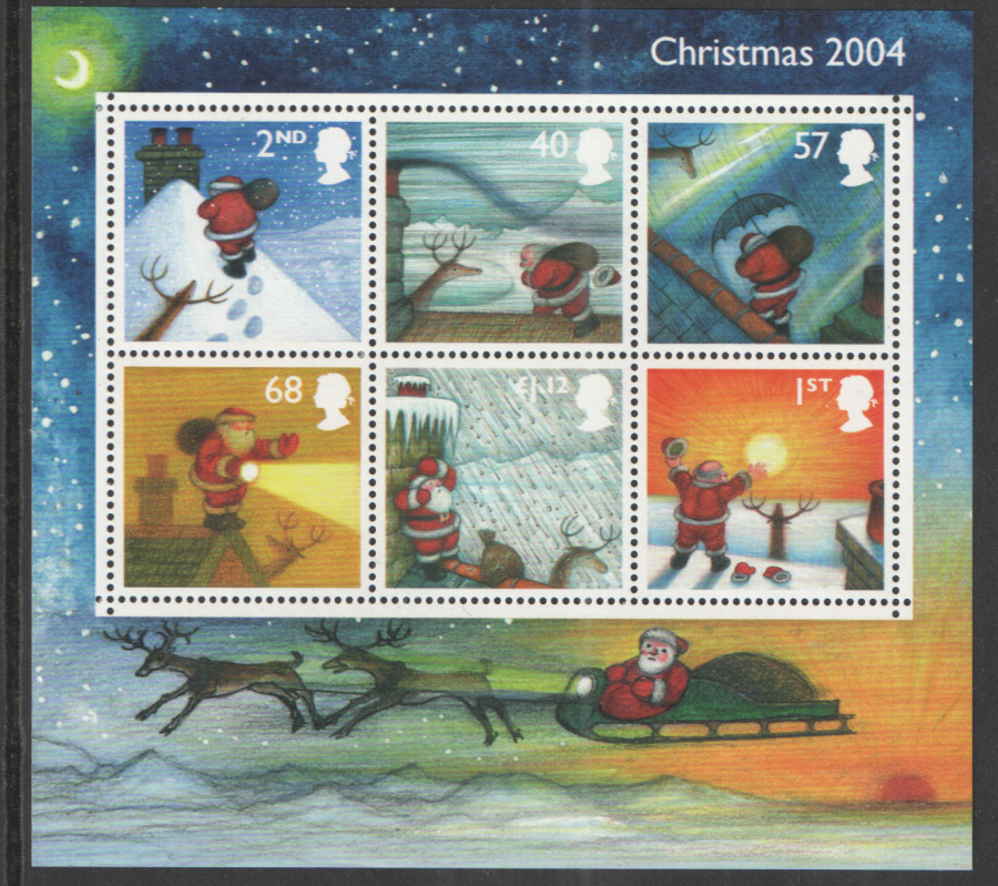 (image for) MS2501 2004 Christmas Royal Mail Miniature Sheet