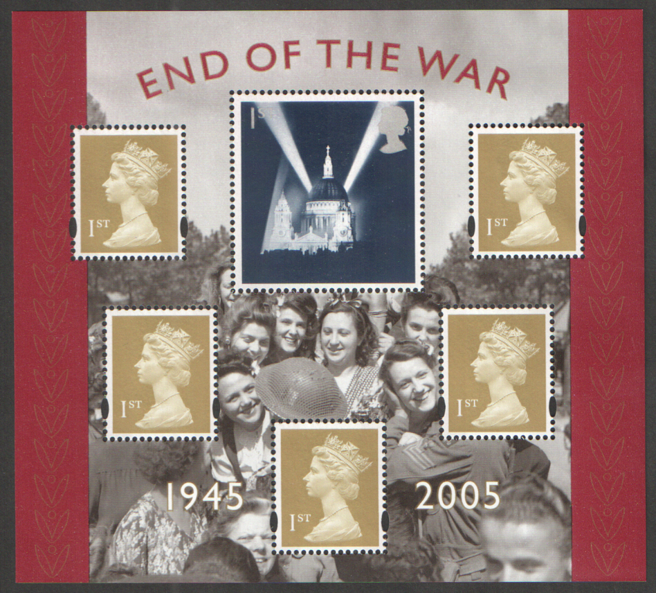 (image for) MS2547 2005 End of the War Royal Mail Miniature Sheet - Click Image to Close