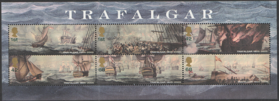 (image for) MS2580 2005 Battle of Trafalgar Royal Mail Miniature Sheet - Click Image to Close