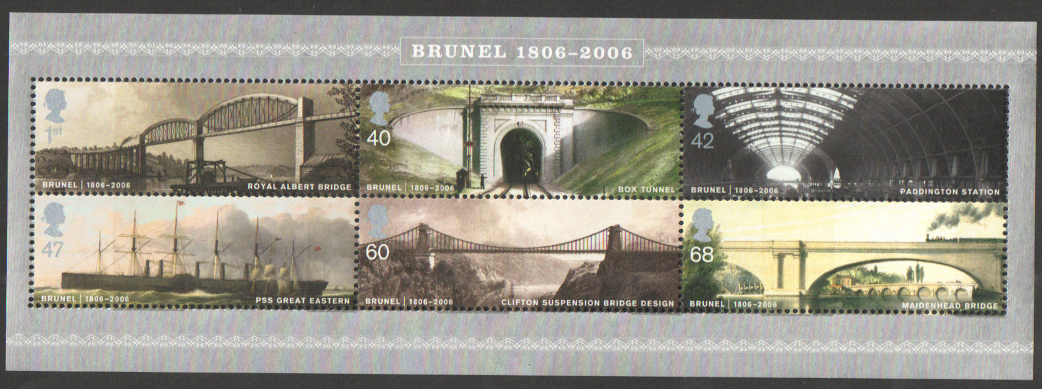 (image for) MS2613 2006 Isambard Kingdom Brunel Royal Mail Miniature Sheet