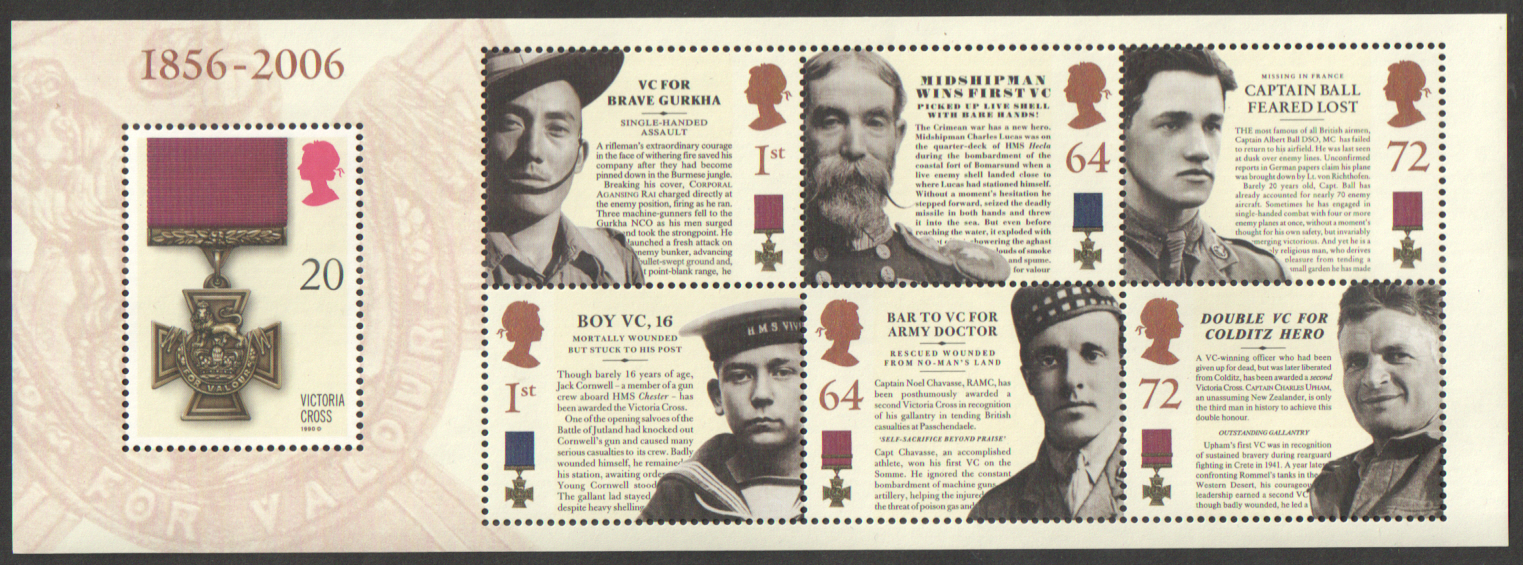 (image for) MS2665 2006 Victoria Cross Royal Mail Miniature Sheet