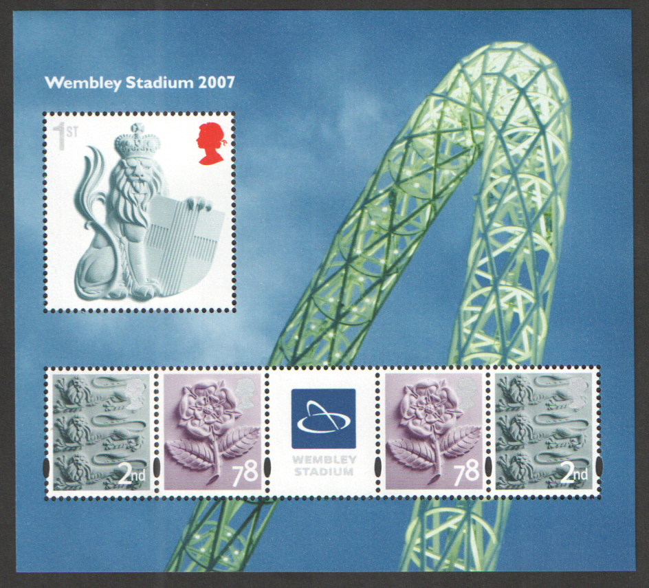 (image for) MS2740 2007 Wembley Stadium Royal Mail Miniature Sheet - Click Image to Close