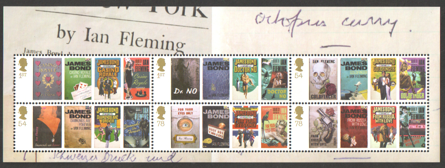 (image for) MS2803 2008 James Bond Royal Mail Miniature Sheet