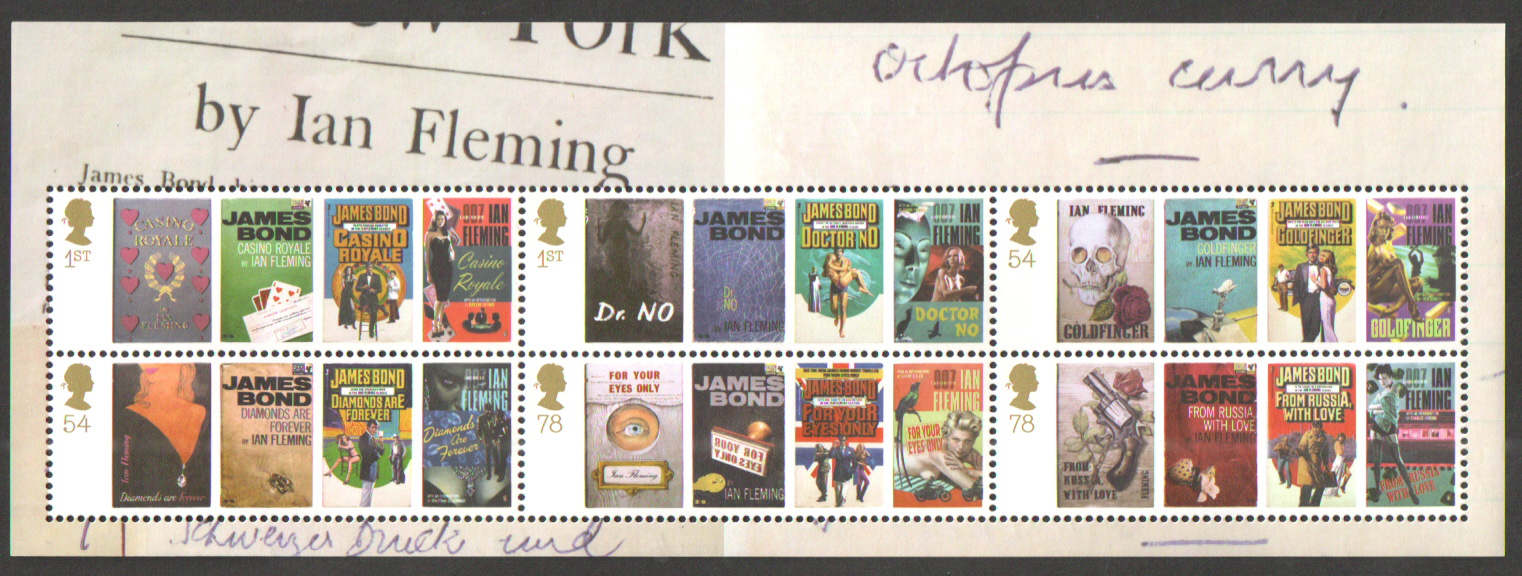 (image for) MS2803 2008 James Bond Royal Mail Miniature Sheet