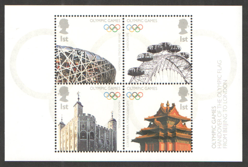 (image for) MS2861 2008 Beijing Olympics Royal Mail Miniature Sheet
