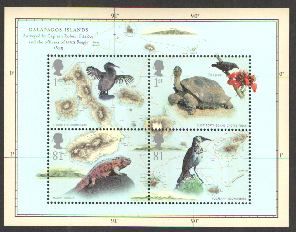 (image for) MS2904 2009 Charles Darwin Royal Mail Miniature Sheet