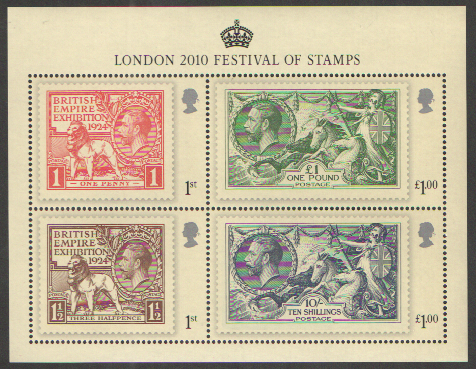 (image for) MS3072 2010 London Festival of Stamps Royal Mail Miniature Sheet