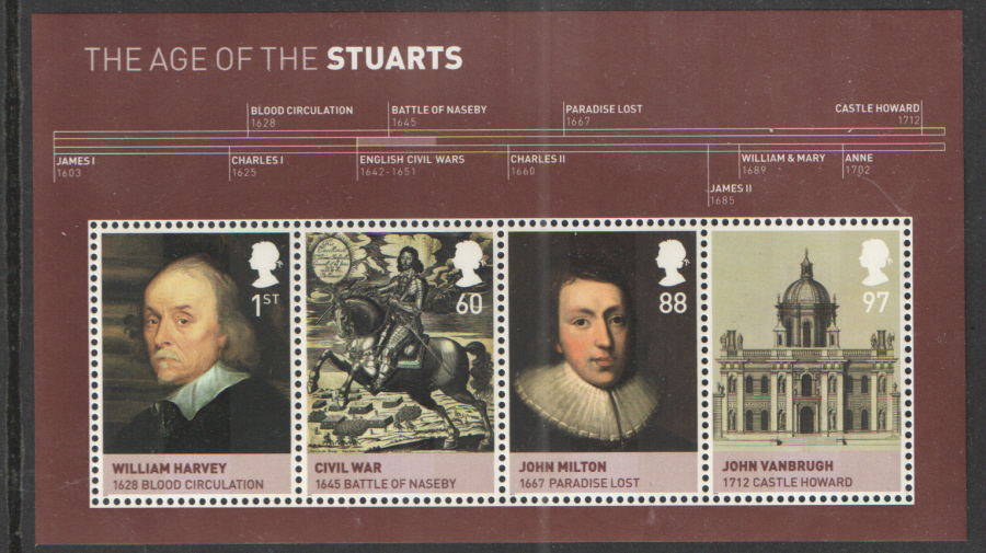 (image for) MS3094 2010 Age of the Stuarts Royal Mail Miniature Sheet - Click Image to Close