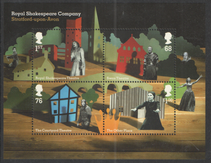 (image for) MS3179 2011 Royal Shakespeare Company Royal Mail Miniature Sheet