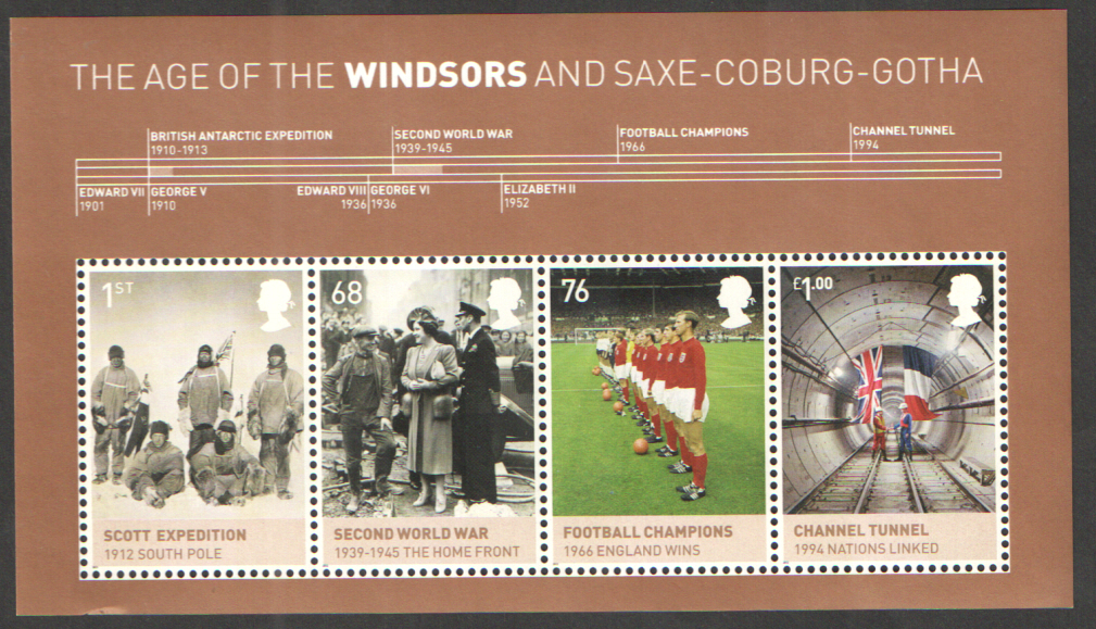 (image for) MS3270 2012 Age of the Windsors Royal Mail Miniature Sheet