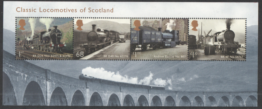 (image for) MS3283 2012 Classic Locomotives of Scotland Royal Mail Miniature Sheet - Click Image to Close