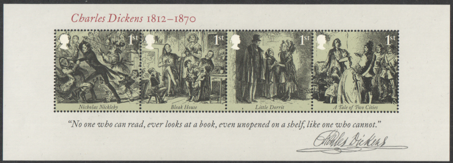 (image for) MS3336 2012 Charles Dickens Royal Mail Miniature Sheet