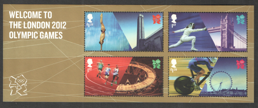 (image for) MS3341 Welcome to London 2012 Olympic Games Royal Mail Miniature Sheet