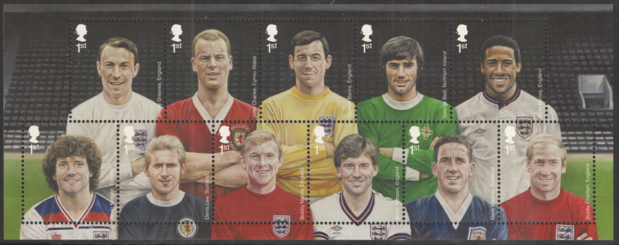 (image for) MS3474 2013 Football Heroes Royal Mail Miniature Sheet