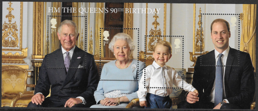 (image for) MS3832 2016 HM the Queen 90th Birthday Non-Barcoded Miniature Sheet
