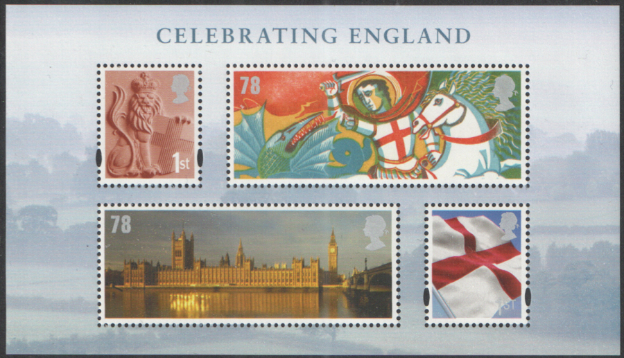 (image for) MSEN50 2007 Celebrating England Royal Mail Miniature Sheet