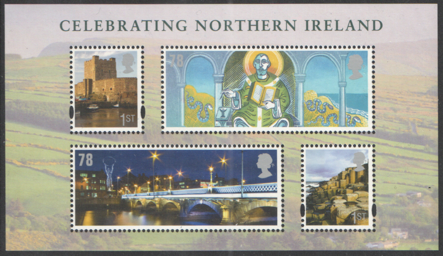 (image for) MSNI152 2008 Celebrating Northern Ireland Royal Mail Miniature Sheet - Click Image to Close