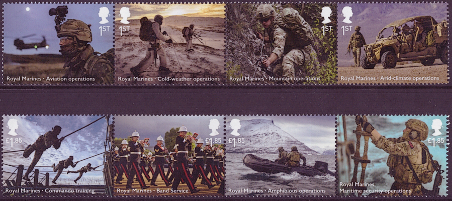 (image for) SG4714 / 21 2022 Royal Marines unmounted mint set of 8